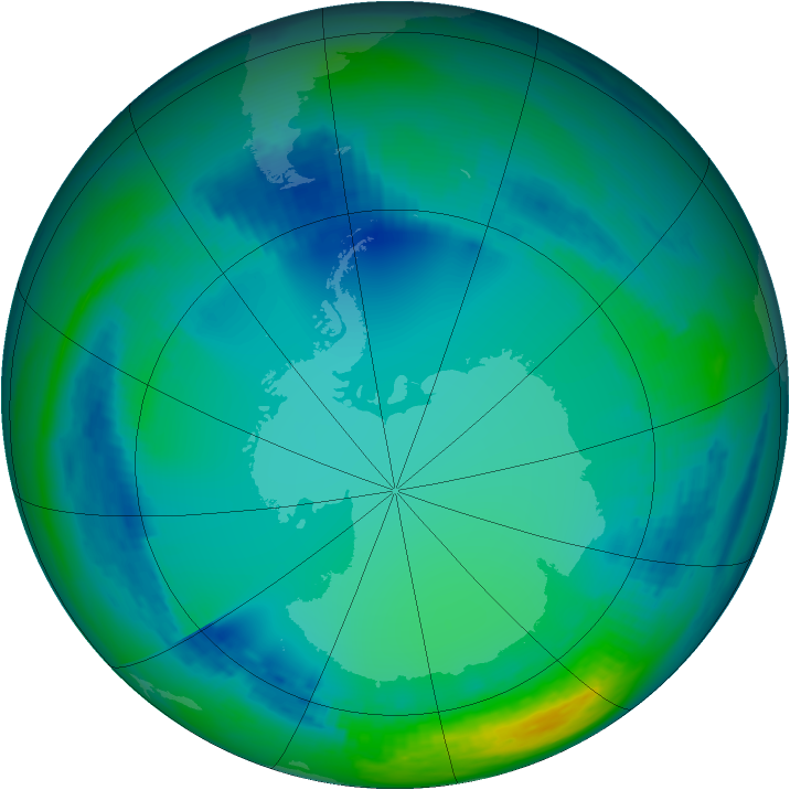 Ozone Map 2000-07-15